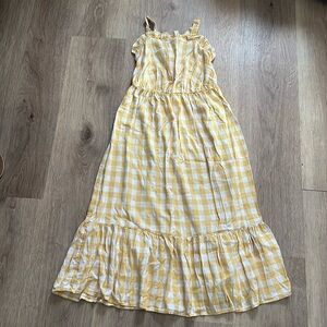 Girls Cat & Jack Yellow and White Sundress Size: XL (14/16)
